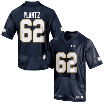 Notre Dame Fighting Irish Men's Logan Plantz #62 Navy Blue Under Armour Authentic Stitched College NCAA Football Jersey WGI6399DV